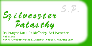 szilveszter palasthy business card